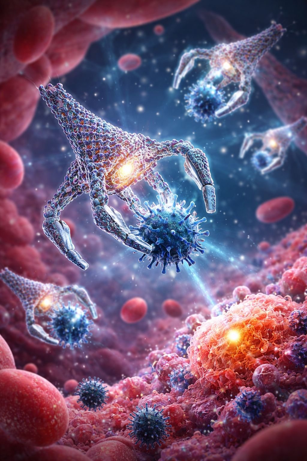 Nanorrobôs de DNA prometem revolucionar combate a vírus e câncer no corpo humano